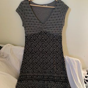 Athleta Dhara Burnout Green Empire Waist Dress